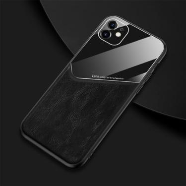 Imagem de Capas de telefone de couro para iPhone SE 2020 11 Pro Max XS XR X 6 6S 7 8 Plus Samsung Galaxy A51 A71 A50 A50S A70 Capa, preta, para Samsung Note 20