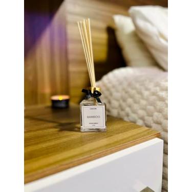 Imagem de Difusor De Ambiente Classic 100ml - Frasco de Vidro Com Varetas de Madeira - Aromatizador Premium para Casa e Escritório (Bamboo)