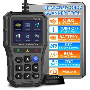 Imagem de Ferramenta de diagnóstico do scanner OBD2 YM519 para carros a gasolina