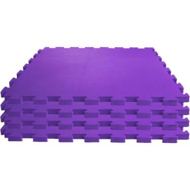 Imagem de Tatame, Evamax, 04 Placas, 1 m x 1 m x 1 cm, Lilás