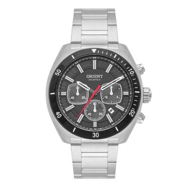 Imagem de Relógio Orient Masculino Ref: Mbssc286 G1sx Solar Cronógrafo Prateado
