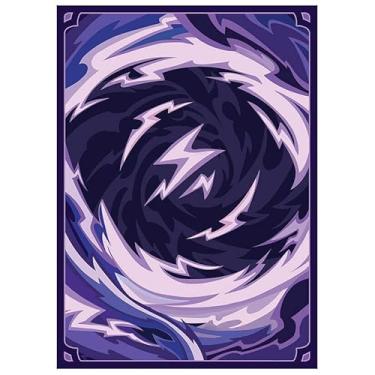 Imagem de Fantasy North - Plasma - Elements Series II - 100 capas de cartas TCG foscas texturizadas - Serve para Pokémon Magic MTG Commander e outros jogos de cartas - Capas de cartas