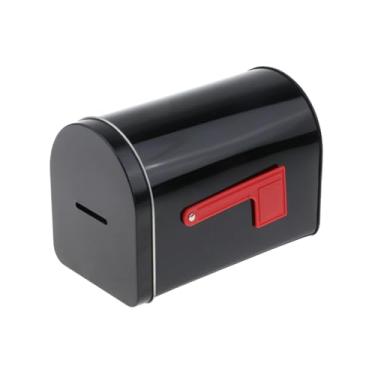 Imagem de Fenteer Caixa de Correio, Caixa de Envio de Correspondências, Natal, de Correio Decorativa em Ferro, de Correio para Escritório, Decoração de Casa e Portão, Preto
