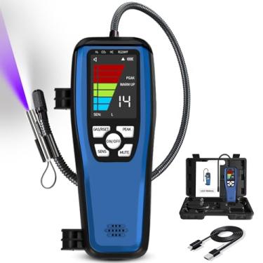 Imagem de Detector de vazamento de gás refrigerante e combustível HVAC, ALD-200 Freon detector de vazamento de halogênio recarregável 3000mAh Sondas de sensor de 40 cm com alarme alto para R134A R410A R22 A2L