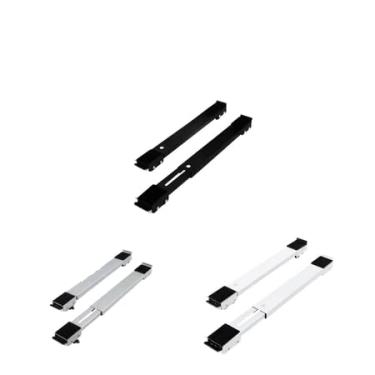 Imagem de Aparelho Movedor de Móveis com Rodinhas Regulável Suporte para Geladeira, Fogão, Máquina de Lavar e Móveis Pesados | APOLLO'S STORE (Preto, 3 Unidades)