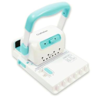 Imagem de Craftelier - Mini fichário Minty Duo máquina de encadernação | Compatível com espirais de até 3,5 cm de diâmetro e anéis de disco | Dimensões 23,5 x 16 x 21 cm (9,25 pol x 6,30 pol x 8,26 pol.)