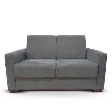 Imagem de Sofá Estofado 2 Lugares Sala Estar Recepção Paloma Suede Cinza