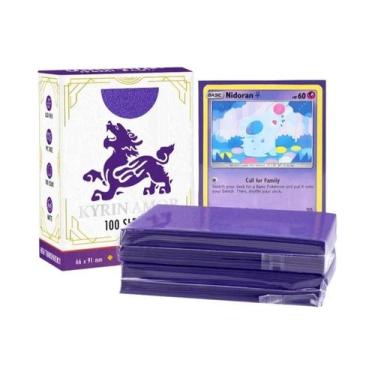 Imagem de Protetores De Cartas Premium Tamanho Padrão Para Pokémon TCG, MTG E Ca