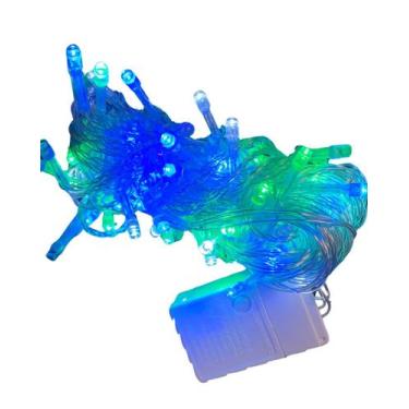 Imagem de Luzes de Natal 100 LEDs 10m  Pisca Pisca Colorido