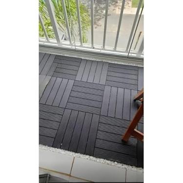Imagem de KIT 06 DECK MODULAR PLASTICO COBREM- 0,60 X 0,90M(IMBUIA)