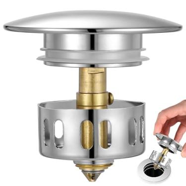 Imagem de jojofuny Tampa de Ralo de Cobre para Pia de Banheiro, Tampa de Ralo Pop-up para Lavatório, Filtro de Pia para Casa E Cozinha.