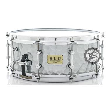 Imagem de Caixa Tama S.L.P. Vintage Hammered Steel Shell 14x5,5 LST1455H com Aros Sound Arc Hoop 2.3mm