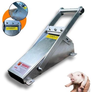 Imagem de Extrator Separador Pele Porco Toucinho Couro Suíno Torresmo Lâmina Aço