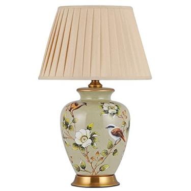 Imagem de Abajures vintage para sala de estar, abajures tradicionais de cabeceira para quarto, decoração rústica, luz noturna, abajur moderno em formato de vaso, 50/65 cm de altura.