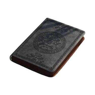 Imagem de 2025 novo caderno de couro vintage portátil diário papelaria presente 