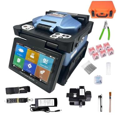 Imagem de Elfcam - Soldador de fibra óptica S10 Pro Core to Core com 6 motores e kit de ferramentas e acessórios atualizados para FTTx