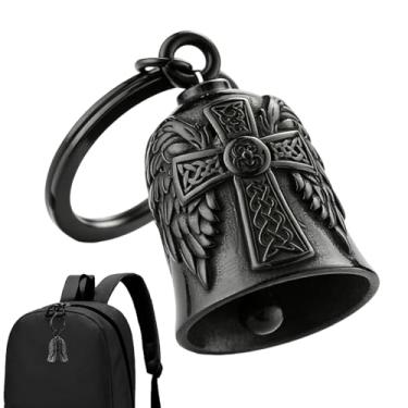 Imagem de Sino de Motociclista,Amuleto da Sorte para Chaveiro,Sinos Protetores para Motocicletas | Para Homens Mulheres Adultos e Jovens Motociclistas