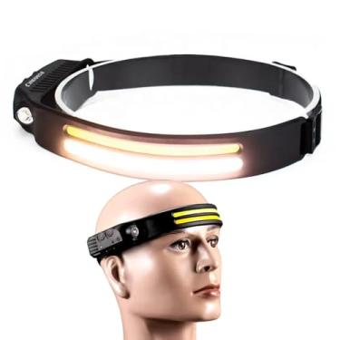 Imagem de Lanterna de Cabeça LED Recarregável com 350 Lúmens – Ideal para Atividades Noturnas