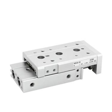 Imagem de MXS6 Series Pneumático Slide Duplo Haste Guia Trilho Cilindro Furo 6 mm Curso 10-50 mm MXS6-10 MXS6-20 MXS6-20A/AS/AT (Cor: MXS6-30, Tamanho: Nil)