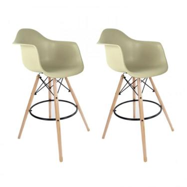 Imagem de Kit 2 Banquetas Dsw-m Eames Arm Empório Tiffany Fendi