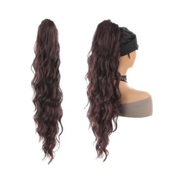 Imagem de Extensão De Cabelo Sintético Em Rabo De Cavalo Com Clipe De 26 Polegad