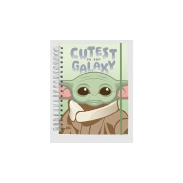 Imagem de Caderno Baby Yoda Smart Folhas Tira e Põe Universitário- DAC