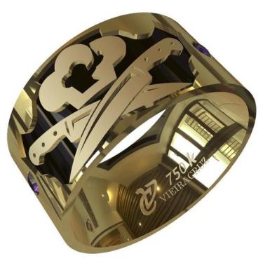 Imagem de Anel De Formatura De Gastronomia Em Ouro 18k - Vieira Cruz Joias