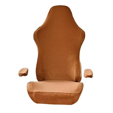 Imagem de DimyFew Protetoras para Cadeiras de Jogos E Escritório, Capa para Cadeira de Computador, Amarelo, Tamanho real