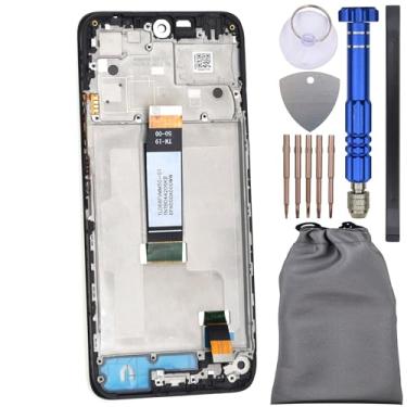 Imagem de Digitalizador de tela sensível ao toque com moldura para Xiaomi Redmi 12 Preto 6,79