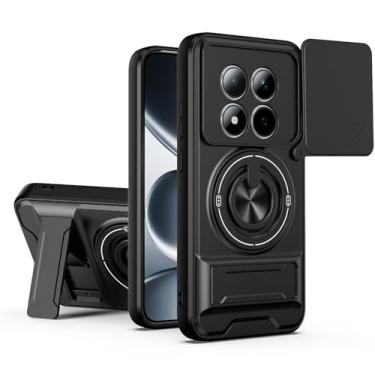 Imagem de SORAKA Capa para Xiaomi Redmi Note 15 Pro 5G com suporte,proteção de lente com janela e capa dupla de PC e TPU compatível com suporte magnético para carro