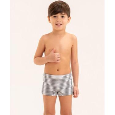 Imagem de Sunga Boxer Infantil Listrada Estampa Grãos - APNEIA, Estampa grãos, M