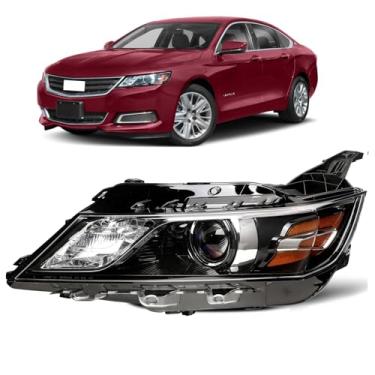 Imagem de Farol esquerdo adequado para Chevy Impala 2014-2020, Impala, 2014, 2015, 2016, 2017, 2018, 2019, 2020, Faróis de projetor, tipo halogênio, substituição estilo original, lado esquerdo do motorista