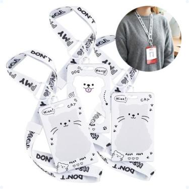 Imagem de Kit 3 Protetor Porta Crachá Transparente De Bilhete Vertical - Hxt