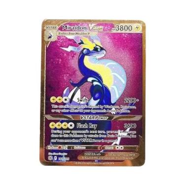 Imagem de Cartão Metálico Pokémon De 10.000 Pontos Arceus Charizard Mewtwo Vmax 