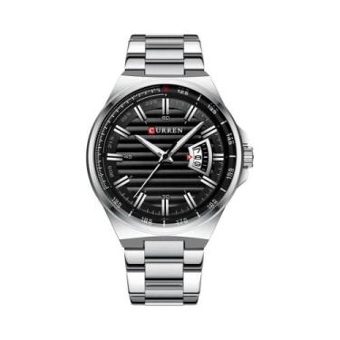 Imagem de Relógio De Pulso Masculino Com Mostrador Grande, À Prova d'Água, Em Aç