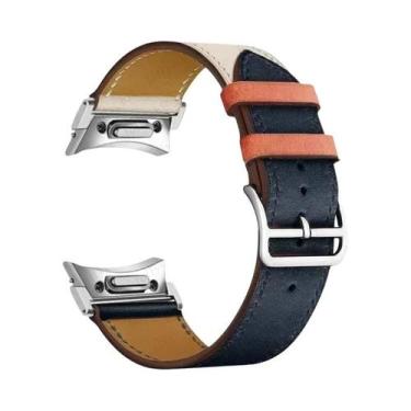 Imagem de Pulseira De Couro Quick Fit Para Samsung Galaxy Watch 6/5/4 40mm 44mm 