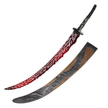 Imagem de Katana Elden Ring Grande Matadora De Dragões Aço Com Suporte Decorativ