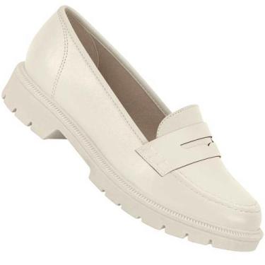 Imagem de Sapato Mocassim Beira Rio 4283.115 Feminino, Off white, 36