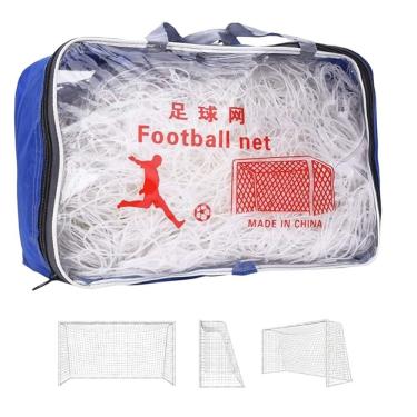 Imagem de Rede Futebol Kit 2 Uni Futsal Trava De Gol Jogo Treino Campo Society Quadra Salao Escola Esporte Ginasio Clube