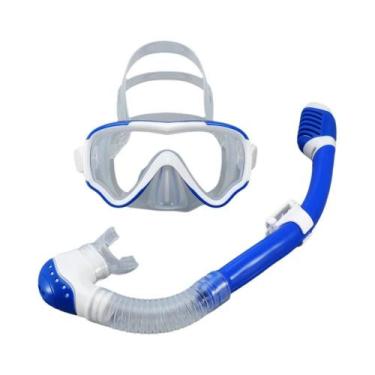 Imagem de Máscara De Mergulho Infantil Com Snorkel, Anti-Vazamento, Anti-Fog, Vi
