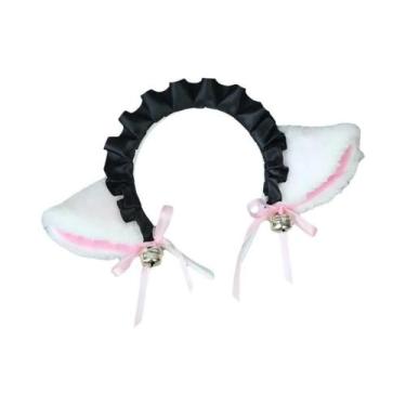 Imagem de Tiara De Orelhas De Gato Kawaii Para Cosplay Lolita, Acessório De Cabe