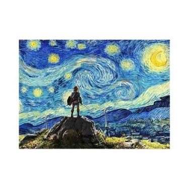 Imagem de Kit De Pintura Em Diamante 5D Noite Estrelada De Van Gogh, Bordado Em 
