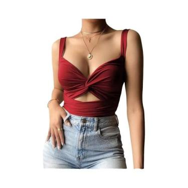 Imagem de Tops Cropped Sem Mangas Em Preto E Branco Para Mulheres, Sexy E Casuai