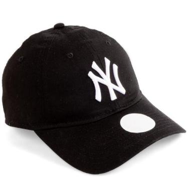 Imagem de Boné New Era 9twenty Feminino Aba Curva New York Yankees MLB, Preto, U