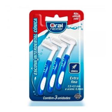 Imagem de Escova Interdental Cônica Oral Nexter Extra Fina 3 Unidades