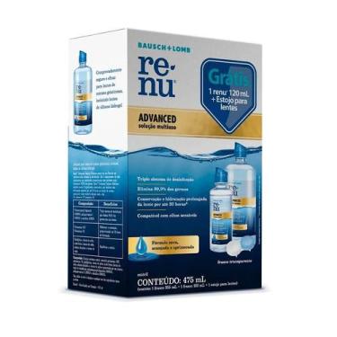 Imagem de Kit Renu Advanced 355ml + Renu 120ml + Estojo para Lentes