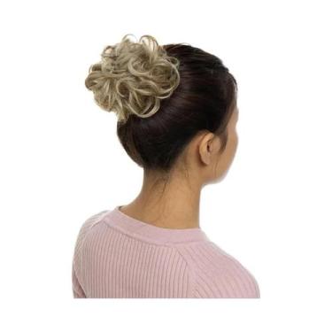 Imagem de Aplique De Cabelo Rabo De Cavalo Sintético Elástico Preto, Castanho E 