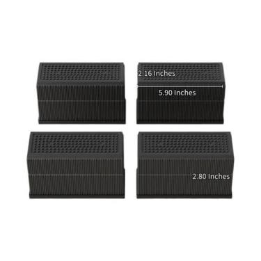 Imagem de Suportes Elevadores Triplos Antiderrapantes Empilháveis Para Pernas De