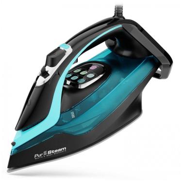 Imagem de Ferro de Passar a Vapor PurSteam SteamTech Elite 1750W, Controle de Temperatura Digital com Display LED, PurSteam World`s Best Steamers