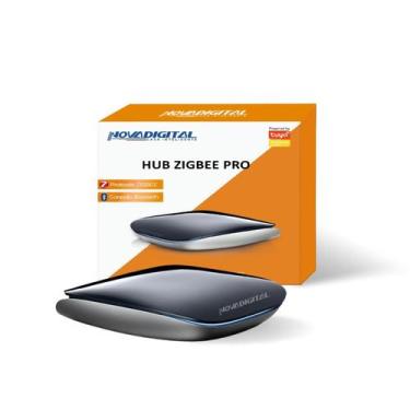 Imagem de Hub Zigbee Pro NovaDigital HZN-PRO 3 Mesh Bridge Bluetooth Wi-fi Alexa